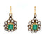 Boucles d'oreilles Art déco - Boucles d’oreilles pendantes en or blanc 18k, émeraudes colombiennes et diamants 58 Facettes