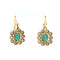 Boucles d'oreilles Art déco - Boucles d’oreilles pendantes en or blanc 18k, émeraudes colombiennes et diamants 58 Facettes