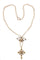 Pendentif Pendentif croix géorgien en or jaune 18K et diamants 58 Facettes 20240-0285