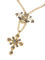 Pendentif Pendentif croix géorgien en or jaune 18K et diamants 58 Facettes 20240-0285