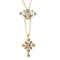 Pendentif Pendentif croix géorgien en or jaune 18K et diamants 58 Facettes 20240-0285