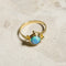 Bague 53 Bague en or 18 carats avec opale noire et diamants 58 Facettes 2899