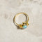 Bague 53 Bague en or 18 carats avec opale noire et diamants 58 Facettes 2899