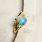 Bague 53 Bague en or 18 carats avec opale noire et diamants 58 Facettes 2899