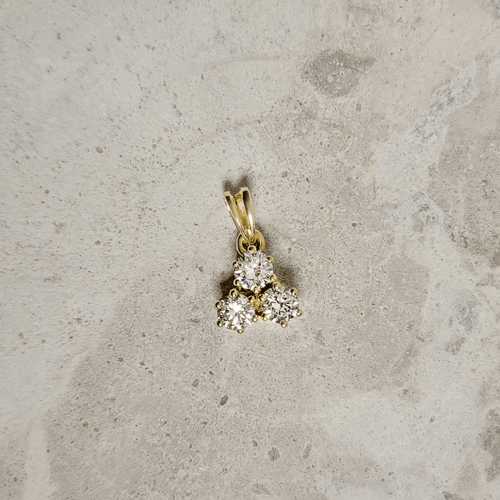 Pendentif Pendentif « Dreigestirn » - Diamants en or jaune 14 carats 58 Facettes 2820