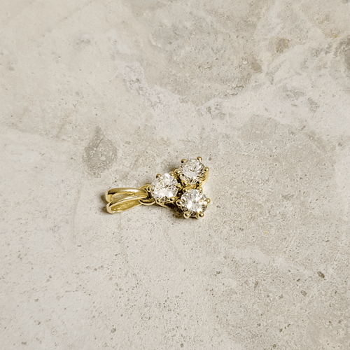 Pendentif Pendentif « Dreigestirn » - Diamants en or jaune 14 carats 58 Facettes 2820