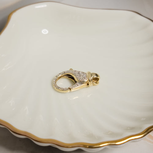 Collier Fermoir de collier en or jaune 14 carats et diamants 58 Facettes 2795