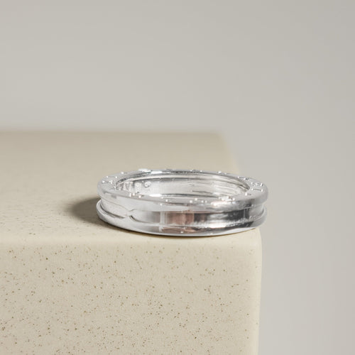 Bague 59 Bulgari B.zero1 - Bague en or blanc 18 carats, taille 59 58 Facettes 2744