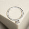 Bague 52.5 Bague halo en platine 950 avec brillants 0,30 ct 58 Facettes 2821