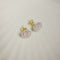 Boucles d'oreilles Ohrstecker en or blanc 14 carats et diamants taille brillant 58 Facettes 2971