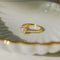 Bague 52.5 Bague halo en or jaune 18 carats avec diamants 58 Facettes 2952