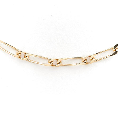 Collier Collier maille figaro en or jaune 18 carats 58 Facettes 2024093CN