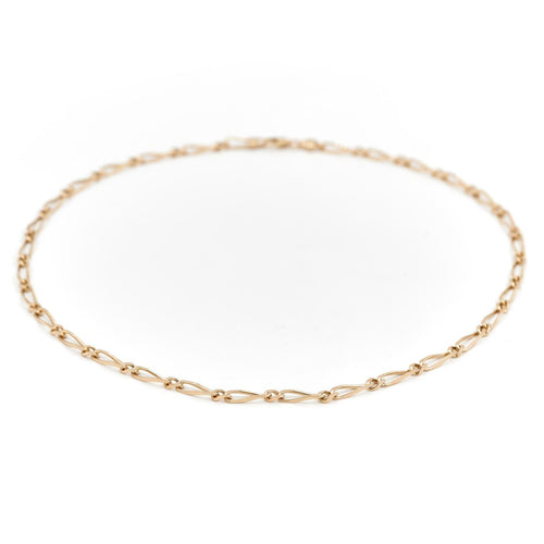 Collier Collier maille figaro en or jaune 18 carats 58 Facettes 2024093CN