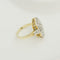 Bague 54 Bague Art déco en or jaune 14 K et diamants 58 Facettes 3143
