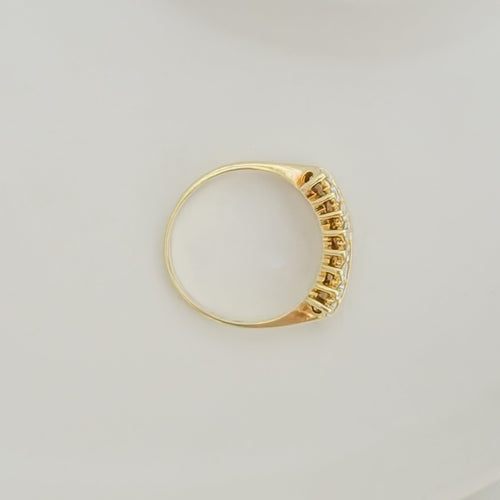 Bague 56 Bague - Diamants taille brillant en or jaune 14K 58 Facettes 3137