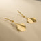 Boucles d'oreilles Boucles d’oreilles pendantes Ginkgo vintage en or 14 carats 58 Facettes 3155