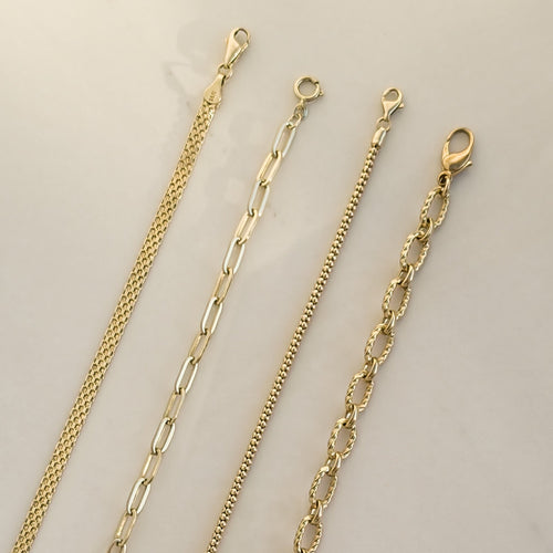 Bracelet Bracelet vintage à double boule en or 14 K 58 Facettes 3151