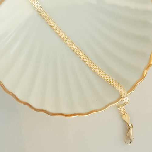 Bracelet Bracelet vintage plat en or 14 K - 20 cm 58 Facettes 3160