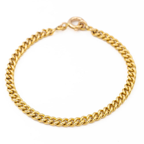 Bracelet Bracelet maille gourmette en or jaune 18 carats 58 Facettes 2024152CN