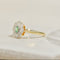 Bague 48 Bague vintage - Smaragd et diamants en or jaune 750 58 Facettes