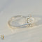 Bague 54 Bague vintage en or blanc 14 carats avec perle Mabé et diamants 58 Facettes