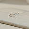 Bague 54 Bague crossover vintage en or blanc 14 carats et diamants 58 Facettes