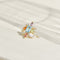 Bague 56 Bague en or jaune 18K avec topaze et diamants 58 Facettes 2654