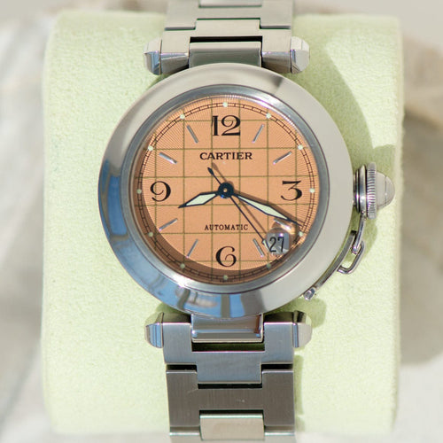 Montre Cartier Pasha de Cartier - Montre automatique en acier réf. 2324, calibre 049 58 Facettes 3092