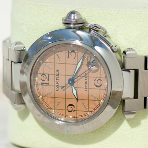 Montre Cartier Pasha de Cartier - Montre automatique en acier réf. 2324, calibre 049 58 Facettes 3092