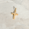 Pendentif Pendentif croix vintage en or jaune 18 carats 58 Facettes 3229-29