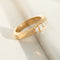 Bague 56 Bague demi-alliance vintage en or jaune 14K avec diamants 0,40 ct 58 Facettes