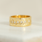 Bague 50 Bague jonc vintage en or jaune 14 carats avec diamants 58 Facettes