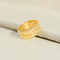 Bague 50 Bague bandeau vintage en or jaune 14 carats avec diamants 58 Facettes