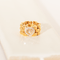 Bague 53 Chopard Happy Diamonds - Bague chaîne flexible en or jaune 18 carats et diamants 58 Facettes 3286