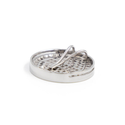 Pendentif Pendentif en or blanc 18 carats serti de diamants 58 Facettes 2025366CN