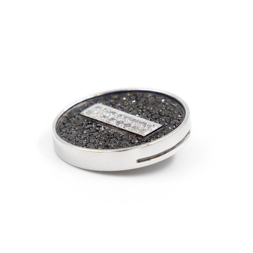 Pendentif Pendentif en or blanc 18 carats serti de diamants 58 Facettes 2025366CN