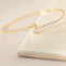 Armreif en or jaune 18 carats avec 12 diamants 58 Facettes