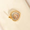 Pendentif Pendentif cœur tricolore en or 14 carats et diamants 58 Facettes