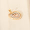 Pendentif Pendentif cœur tricolore en or 14 carats et diamants 58 Facettes