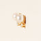 Bague Ohrstecker - Perles et diamants en or jaune 14 carats 58 Facettes