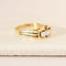 Bague 59 Bague vintage - Diamants en or jaune 14 carats 58 Facettes