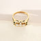 Bague 59 Bague vintage - Diamants en or jaune 14 carats 58 Facettes