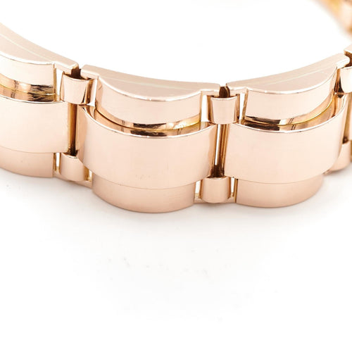 Bracelet Bracelet tank semi-rigide en or rose 18 carats 58 Facettes 2027415CN