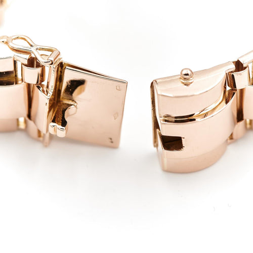 Bracelet Bracelet tank semi-rigide en or rose 18 carats 58 Facettes 2027415CN
