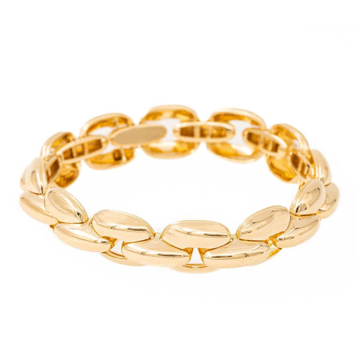 Bracelet Bracelet à maillons rectangulaires en or jaune 18 carats 58 Facettes 2041071CN