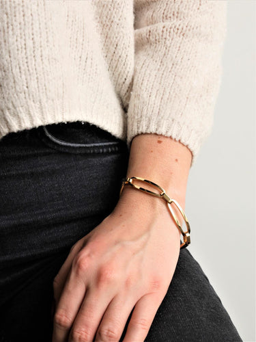 Bracelet Bracelet gourmette en or jaune 18 carats 58 Facettes 2041072CN