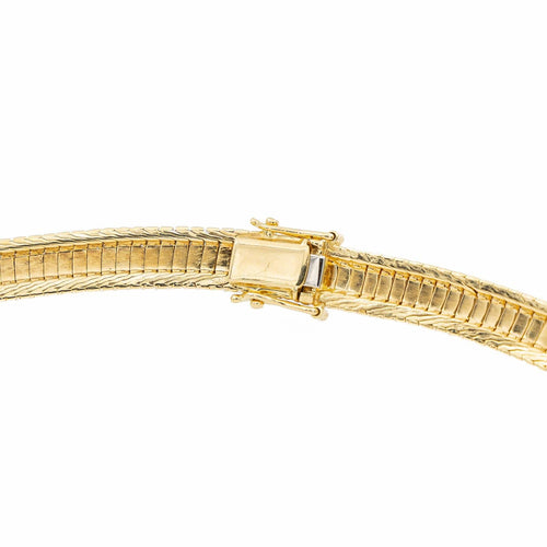 Collier Collier plat en or jaune 18 carats 58 Facettes 2041083CN