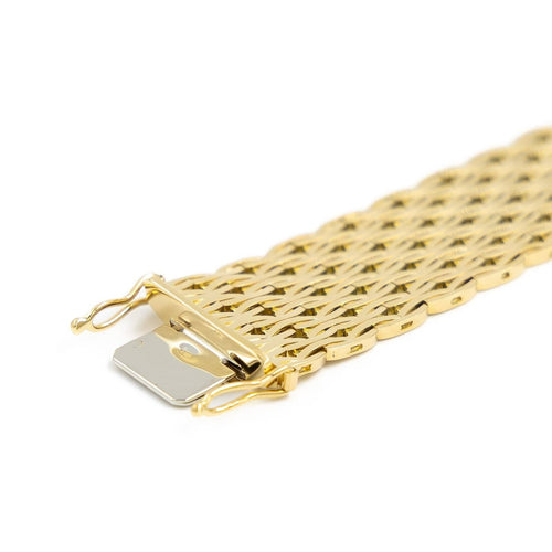Bracelet Bracelet manchette en or jaune 18 carats 58 Facettes 2041085CN