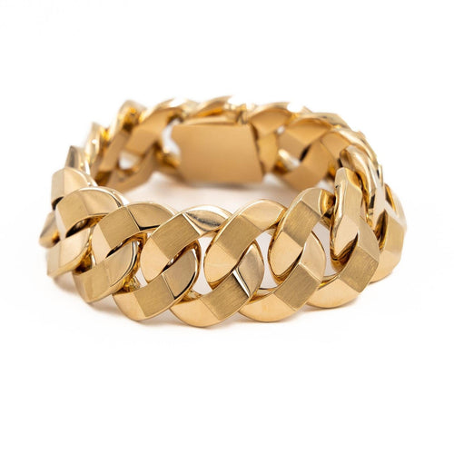 Bracelet Bracelet gourmette en or jaune 18 carats 58 Facettes 2041089CN