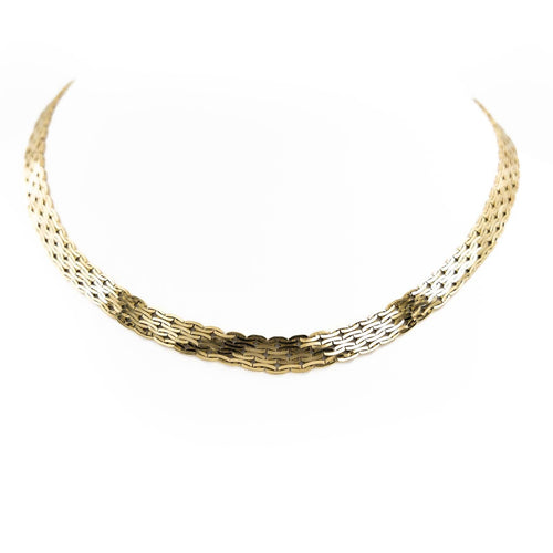 Collier Collier en or jaune 18 carats, maille souple 58 Facettes 2041090CN